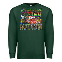 Sports Green Just a Girl Small Town Autism Premium Sweatshirt - CowhideDigitalArt