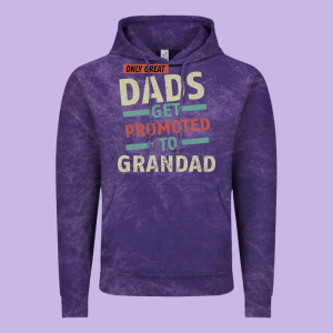 Only Great Dads Get Promoted To Grandad Vintage Hoodie Designed By Bettercallsaul