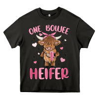 Asphalt one boujee heifer Heavy Core Tee - MaliasSmallBusiness
