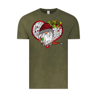 Vintage Olive Valentine's Day Gnome Vintage Tee - Bettercallsaul
