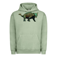 Pigment Oil Green ankylosaurus Urban Hoodie - Artiststas