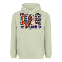 Matcha America Dog Mama Heavyweight Hoodie - CowhideDigitalArt