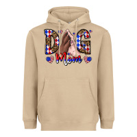 Mushroom America Dog Mama Heavyweight Hoodie - CowhideDigitalArt
