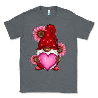 Charcoal Heather Valentine's Day afro gnome Classic Tee - RanaPortraitStore