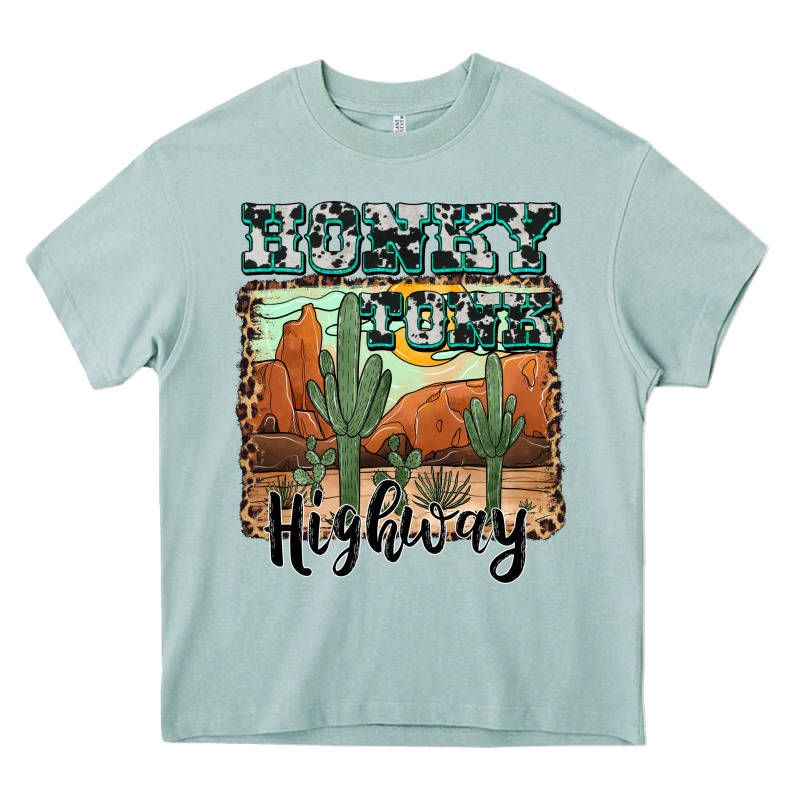 Honky Tonk Highway Heavy Core Tee by AdoDesignShop | Teevron