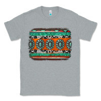Heather Grey turquoise western background Classic Tee - Jasminsmagicworld