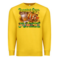 Lemon Pumpkin Spice Junkie Premium Sweatshirt - CowhideDigitalArt