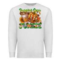 Oatmeal Heather Pumpkin Spice Junkie Premium Sweatshirt - CowhideDigitalArt