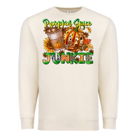 Sandshell Pumpkin Spice Junkie Premium Sweatshirt - CowhideDigitalArt