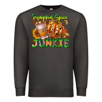 Smoke Pumpkin Spice Junkie Premium Sweatshirt - CowhideDigitalArt