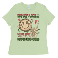 Matcha some days i rock it some days it rocks me either w Ladies Tee - MaliasSmallBusiness