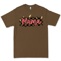 Cacao checkered mama Premium Tee - MaliasSmallBusiness