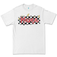 White checkered mama Premium Tee - MaliasSmallBusiness