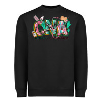 Black certified nursing assistant Heavyweight Sweatshirt - CowGirlArtShop