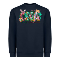 Navy certified nursing assistant Heavyweight Sweatshirt - CowGirlArtShop