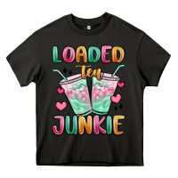 Asphalt loaded tea junkie Heavy Core Tee - MaliasSmallBusiness