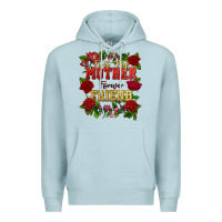 Blue Mist First my mother forever my friend Mother's Day Premium Hoodie - FaDigitalArtStudio