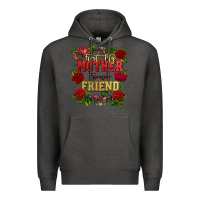 Charcoal Heather First my mother forever my friend Mother's Day Premium Hoodie - FaDigitalArtStudio
