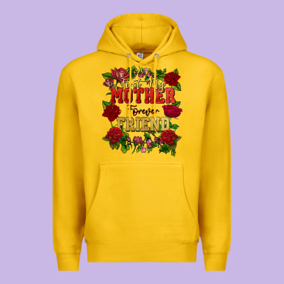 First My Mother Forever My Friend Mother's Day Premium Hoodie Designed By Fadigitalartstudio
