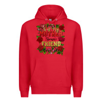 Red First my mother forever my friend Mother's Day Premium Hoodie - FaDigitalArtStudio