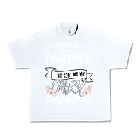 White I Asked God For a Partner In Crime He Sent Me My Crazy Grandma Urban Heavy Tee - Bettercallsaul