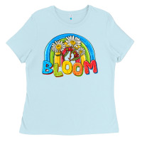 Baby Blue bloom Ladies Tee - NancyCooperArtShop
