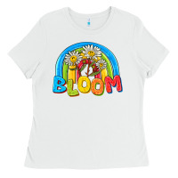 White bloom Ladies Tee - NancyCooperArtShop