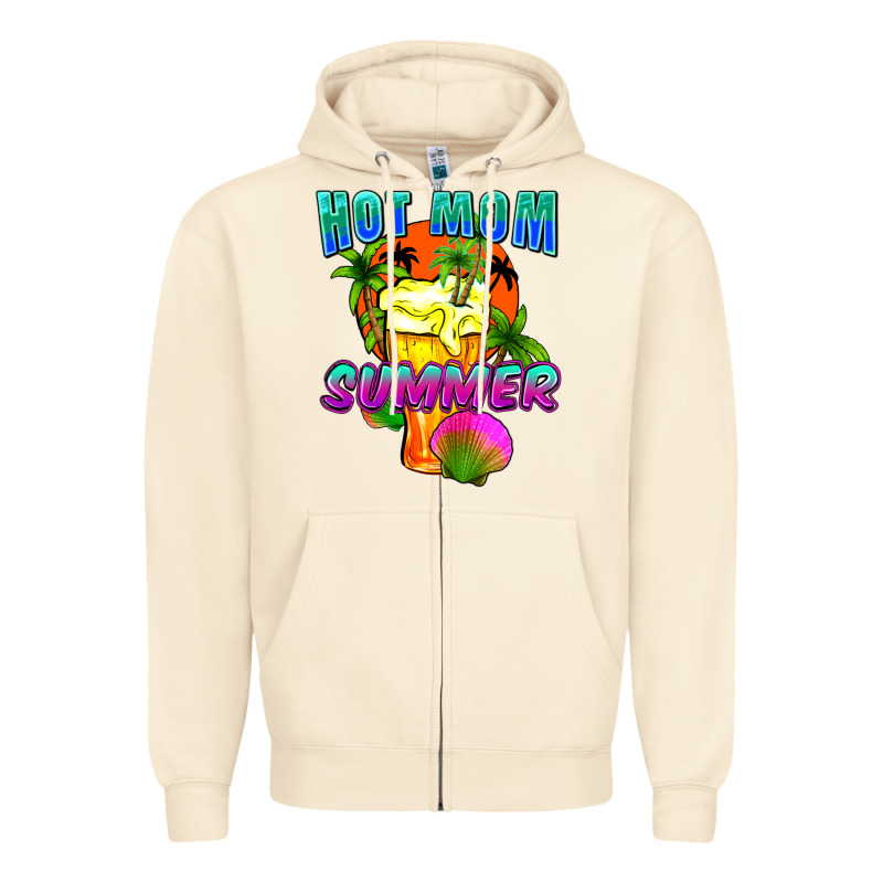 Hot Mom Summer Mother's Day Zipper Hoodie by FaDigitalArtStudio | Teevron