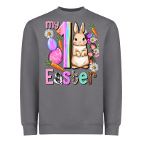 Storm My first Easter Girl Easter Day Heavyweight Sweatshirt - HowdyJamesFarm