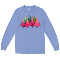 Colony Blue christmas tress with lights Long Sleeve Tee - texasbilliewilder