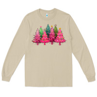 Mushroom christmas tress with lights Long Sleeve Tee - texasbilliewilder
