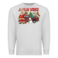 Dove Grey Jolly Vibes Premium Sweatshirt - CowhideDigitalArt