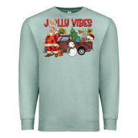 Seafoam Jolly Vibes Premium Sweatshirt - CowhideDigitalArt