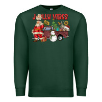 Sports Green Jolly Vibes Premium Sweatshirt - CowhideDigitalArt
