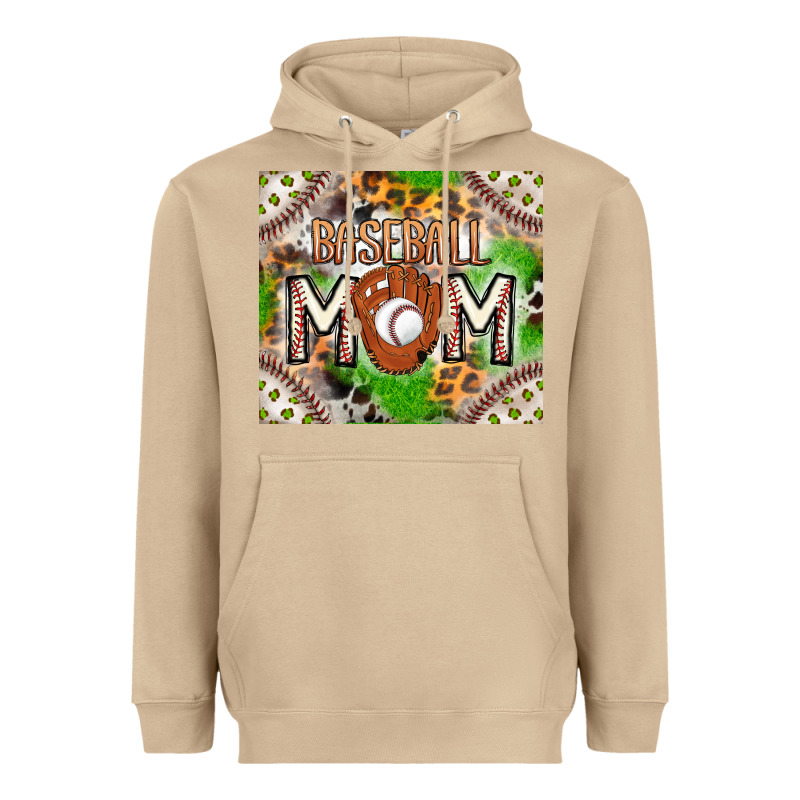Baseball Mom Heavyweight Hoodie by CowhideDigitalArt | Teevron