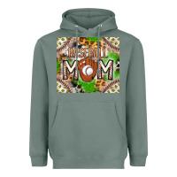 Sage Baseball Mom Heavyweight Hoodie - CowhideDigitalArt