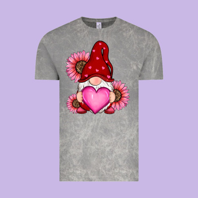 Valentine's Day With Sunflowers Gnomes Vintage Tee Designed By Ranaportraitstore
