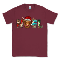 Burgundy noel highland cow Classic Tee - Jasminsmagicworld