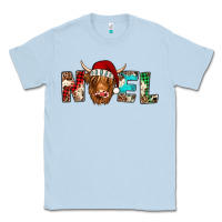Dusty Blue noel highland cow Classic Tee - Jasminsmagicworld