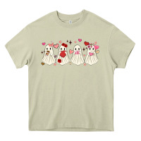 Mossy valentines day ghost Heavy Core Tee - MaliasSmallBusiness