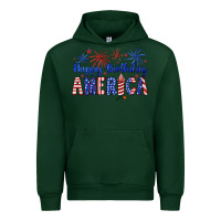 Forest Green happy birthday america Urban Hoodie - Artiststas