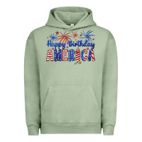Pigment Oil Green happy birthday america Urban Hoodie - Artiststas