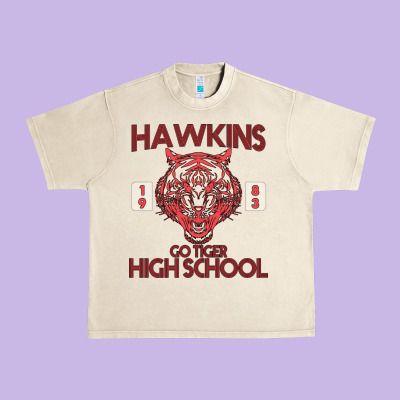 Go Tiger High School Urban Heavy Tee Designed By Bettercallsaul