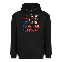 Black All American Mama Heavyweight Hoodie - LillyAllenDesigns