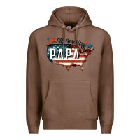 Chestnut all american papa Premium Hoodie - FaDigitalArtStudio