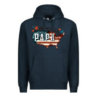 Navy all american papa Premium Hoodie - FaDigitalArtStudio