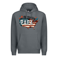 Rock all american papa Premium Hoodie - FaDigitalArtStudio