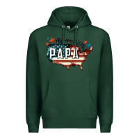 Sports Green all american papa Premium Hoodie - FaDigitalArtStudio