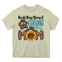Mossy kinda busy being a dog mom Heavy Core Tee - MaliasSmallBusiness