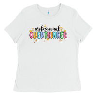 White professional overthinker Ladies Tee - MaliasSmallBusiness